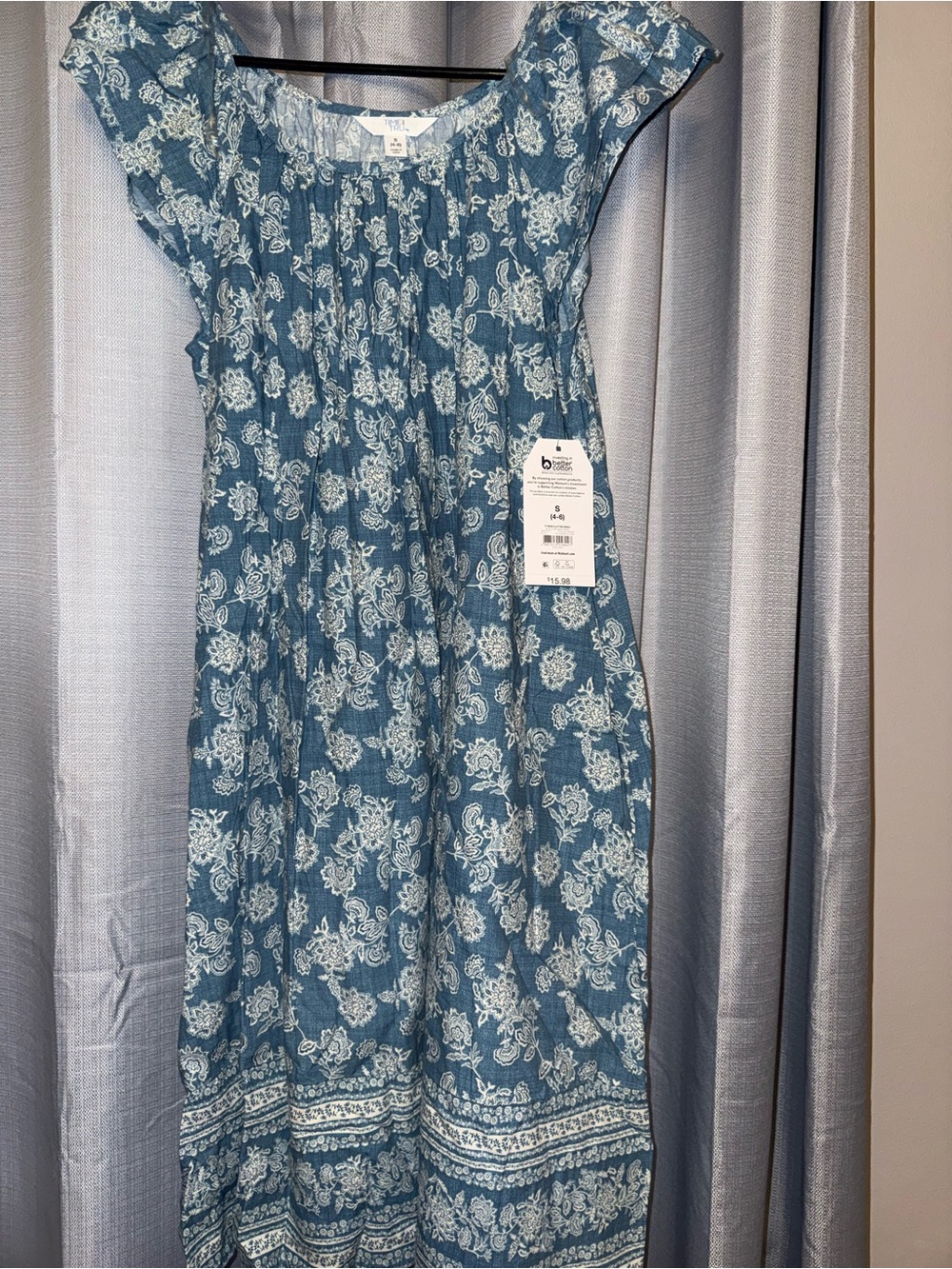 Women’s Blue Floral Dress